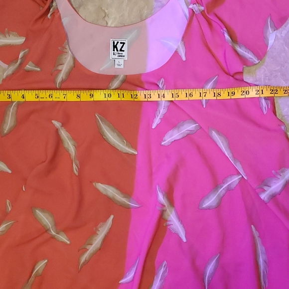 KZ Karen Zambos 🪶 Feather Asymmetrical tier Dress - Picture 13 of 15